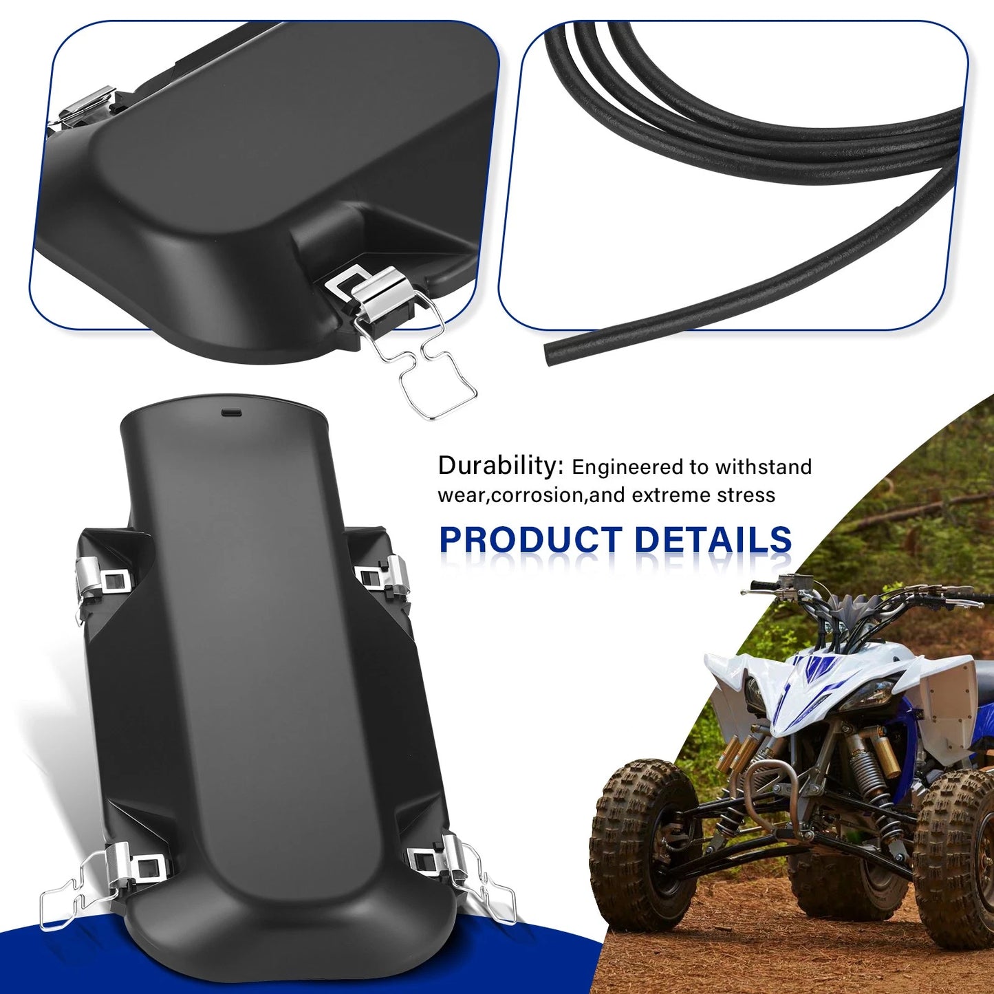 Air Box Lid Cover w/ Clamp for Yamaha YFZ350 Banshee 350 (1987-2006)