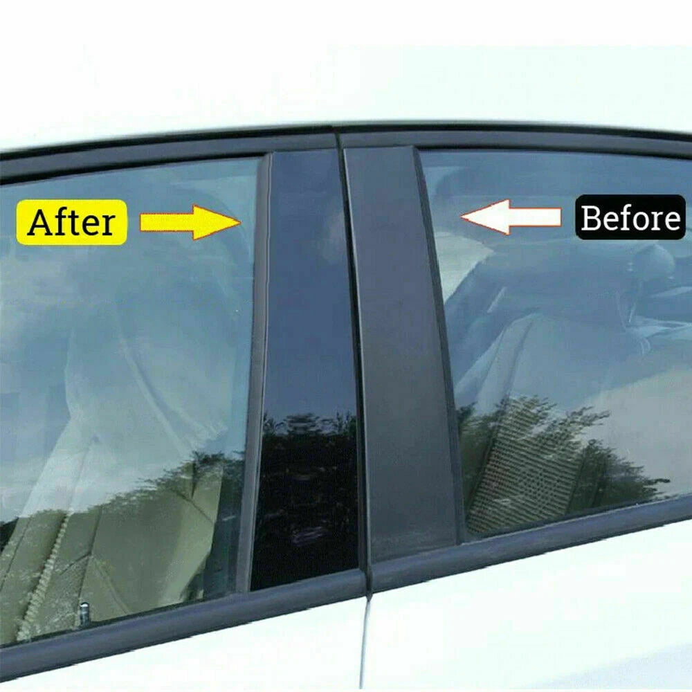 6Pcs Window BC Pillar Posts Trim Cover Honda Civic Hatchback (2016–2021)
