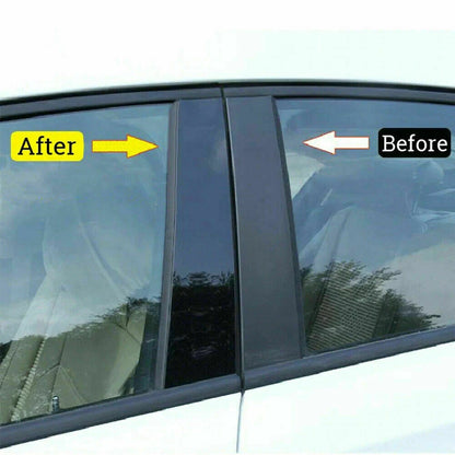 6Pcs Window BC Pillar Posts Trim Cover Honda Civic Hatchback (2016–2021)