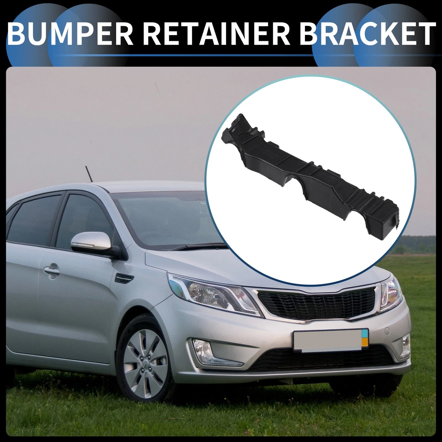 Left Front Bumper Retainer Bracket for Kia Rio (2012-2017)