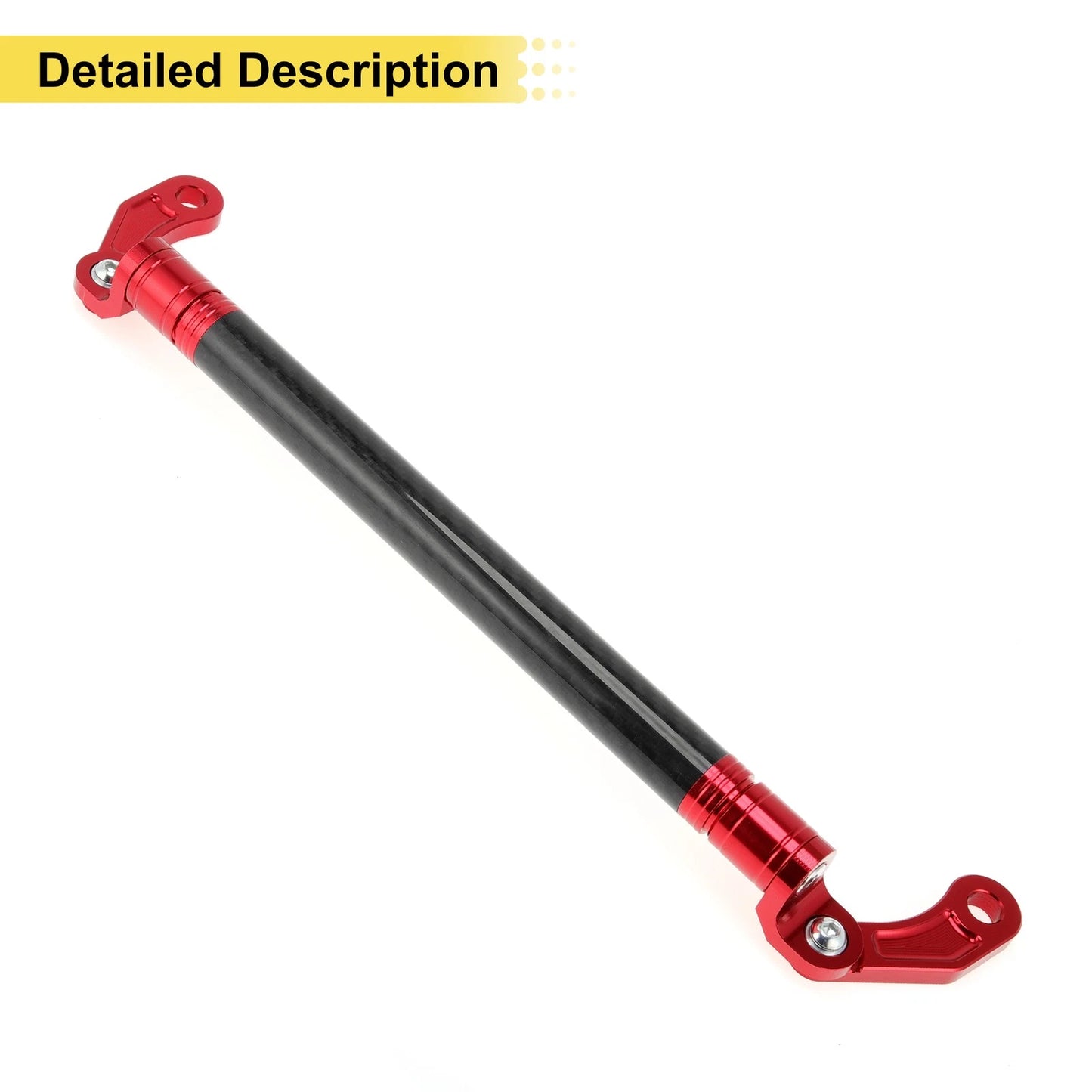 Balance Cross Bar Handlebars for Motorcycle Red 10mm Hole Diameter 0.39"