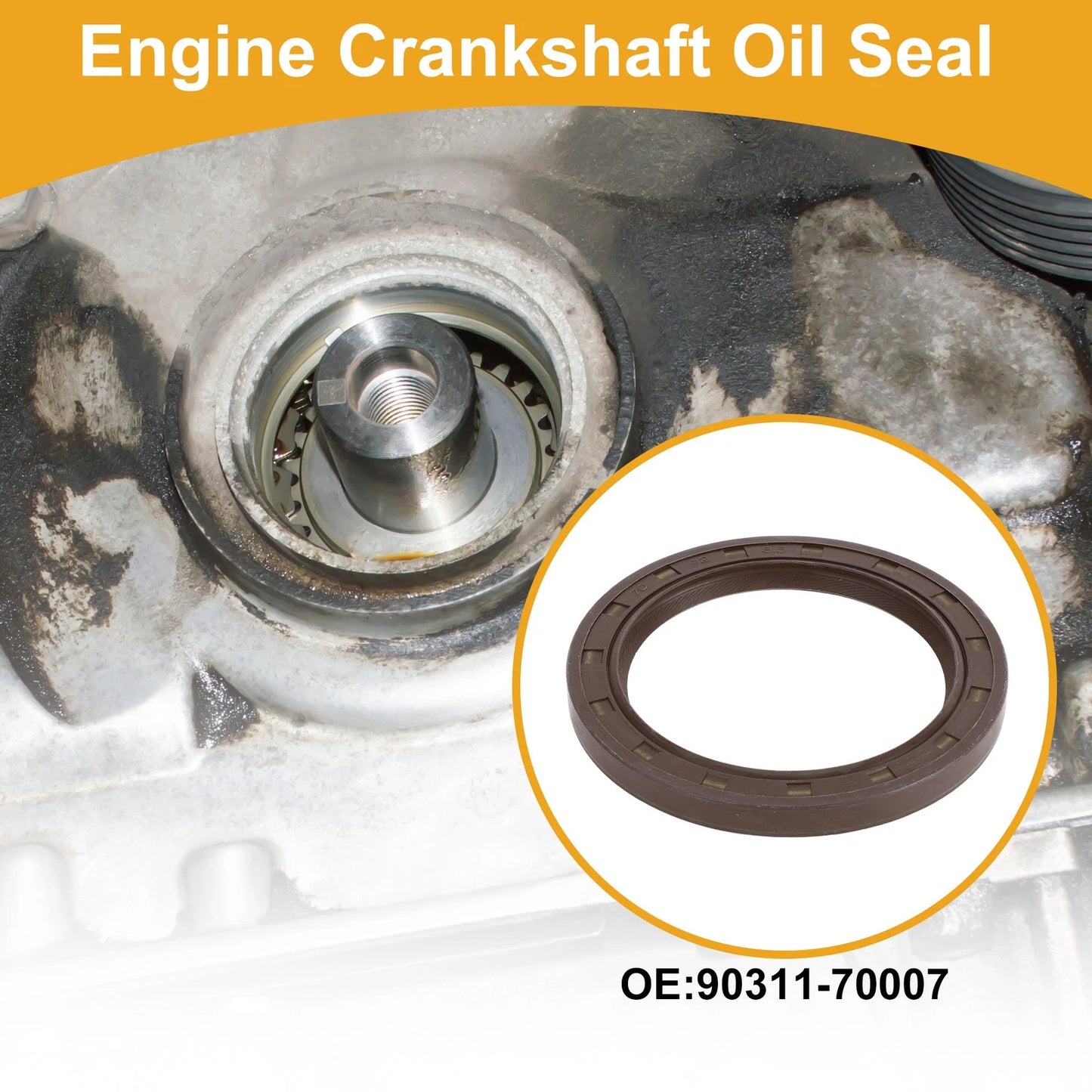 1 x Rear Crankshaft Oil Seal for Toyota Celica (1990–1998)