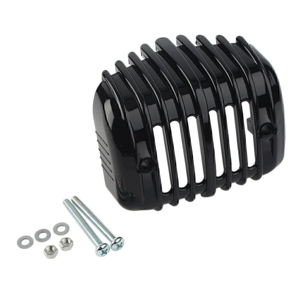 Black Voltage Regulator Cover for Harley Softail 2001-2017