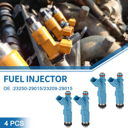 Fuel Injector 4 x Blue for Toyota Yaris Vitz (1999-2005) 1.0L 1.3L