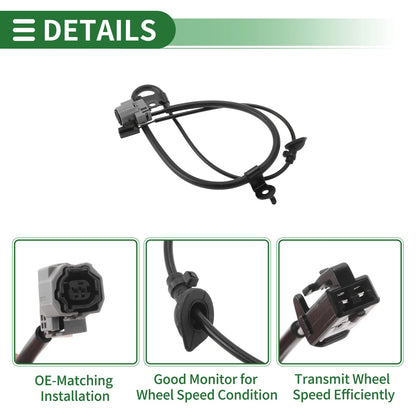 ABS Wheel Speed Sensor for Toyota Venza 2009-2015 (2 x Sensors)