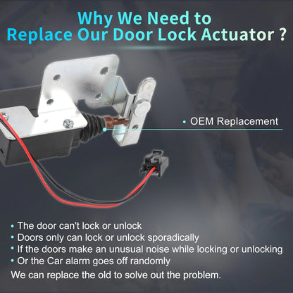 Rear Liftgate Lock Actuator Cable for Chevrolet Astro (1992-2005)