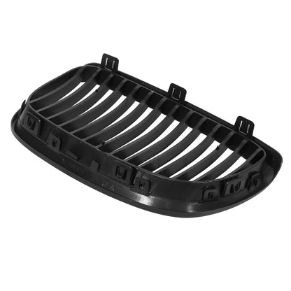 Front Kidney Grille for BMW E92 2 Door 2006-2010 - Dual Slat Matte Black