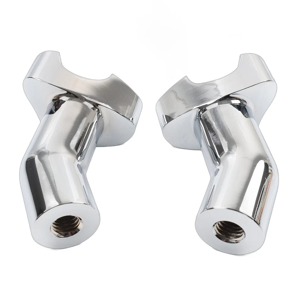 3.5" Chrome Pullback Handlebar Risers for Harley Dyna Softail Road King