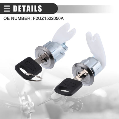 Car Door Lock Cylinders Kit with 2 Keys for Ford Explorer (1992-1995)