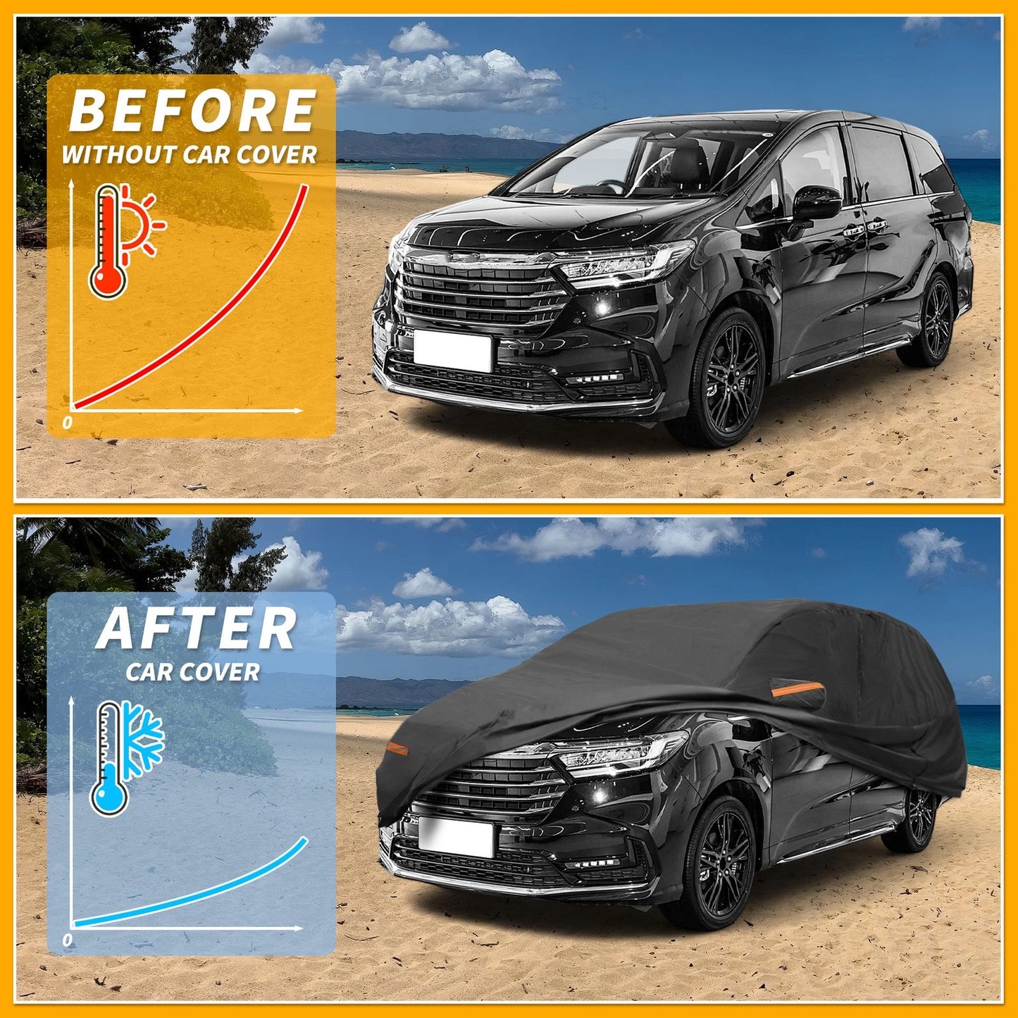 Waterproof All Weather Car Cover for Honda Odyssey (2005-2010)