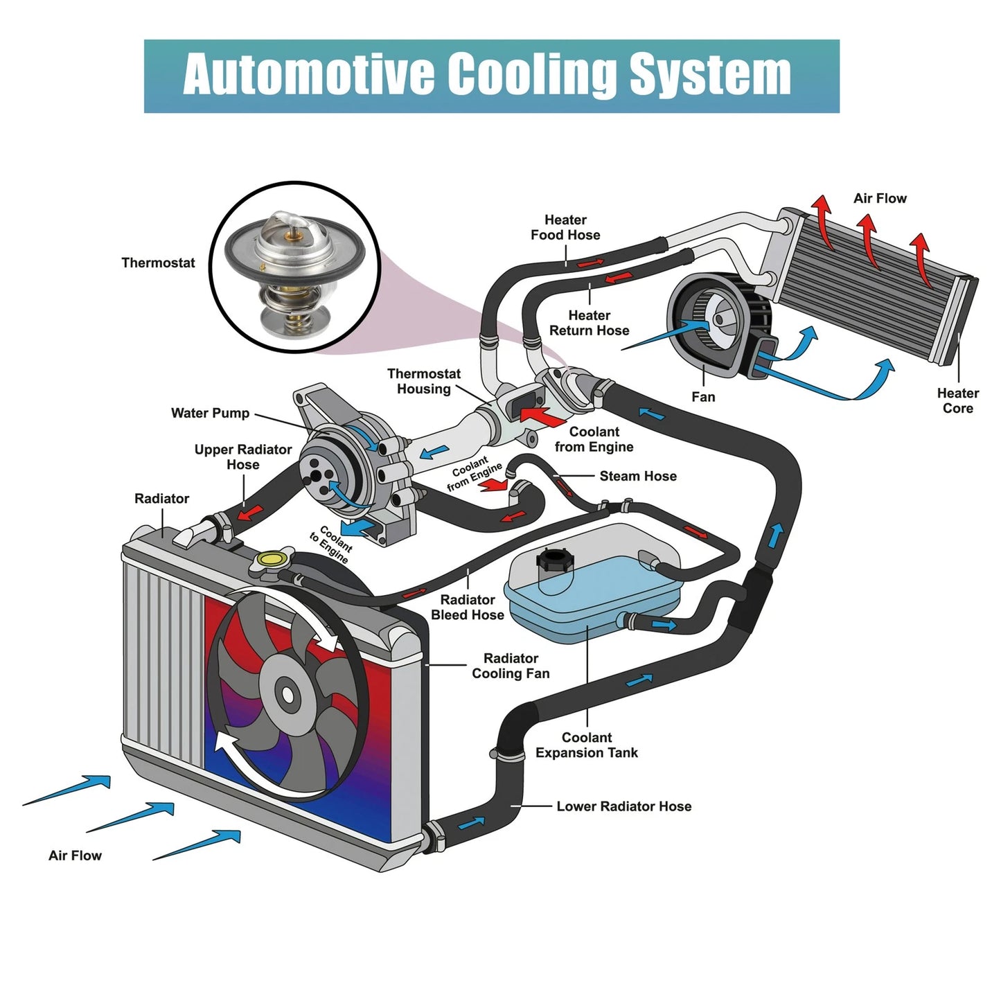 Engine Coolant Thermostat for Chrysler 300 (2005 - 2023)