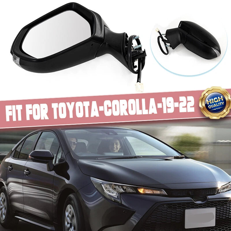 Heated Driver Left Side Mirror for Toyota Corolla 2020-2022 with Signal Light