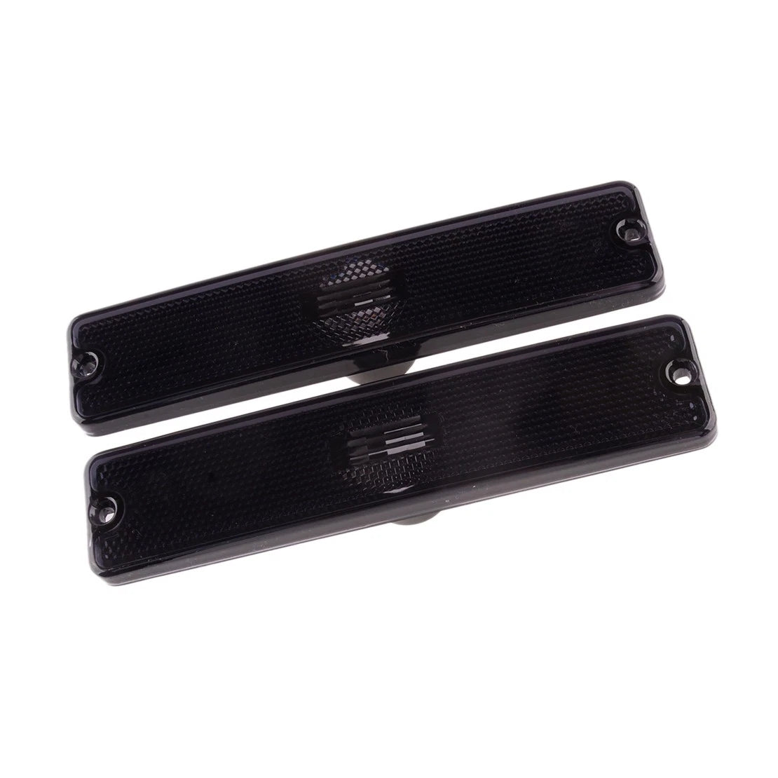 Front Bumper Side Marker Lights Black Lens for Jeep Wrangler (1997-2006)