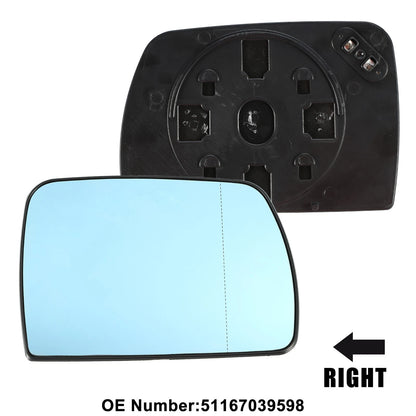 Right Side Mirror Glass Replacement for BMW X5 & Land Rover (2000-2006)
