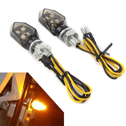 2 x 12V Mini Motorcycle LED Turn Signal Lights for Make & Model