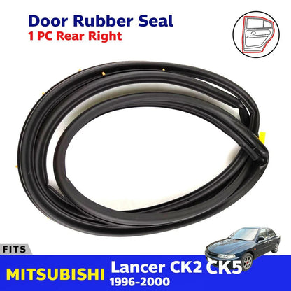 Door Rubber Weatherstrip Rear RH Fits Mitsubishi Lancer CK2 CK5 4D Sedan 1996-00
