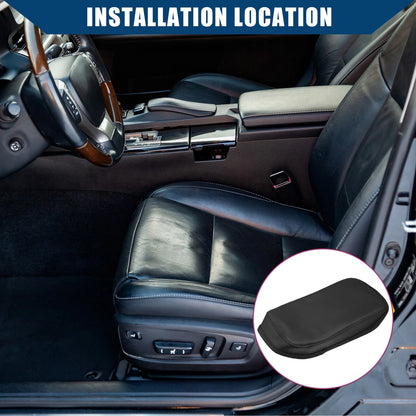 Auto Center Console Armrest Cover for Hyundai Kona 2018-2023 Faux Leather Black