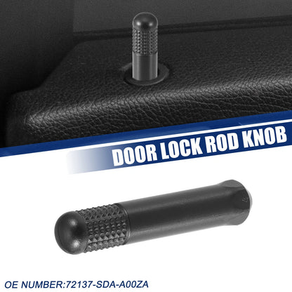 Auto Door Lock Rod Knob Black for Honda Accord (2003-2007)