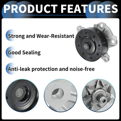 Water Pump with Rubber Ring Kit for Toyota Corolla (2009-2019)