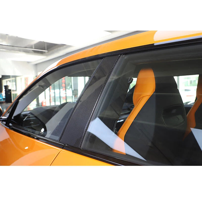 Real Carbon Fiber Side Door B Pillar Cover Trim Fits Lamborghini URUS 2018-2022