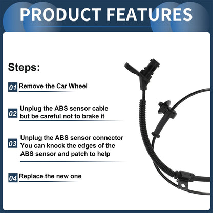 ABS Wheel Speed Sensor for Ford Ranger RWD (2011-2019)