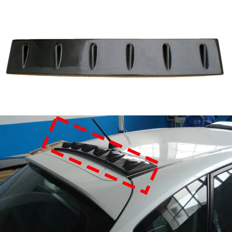 REAL Carbon Fiber Rear Wings Roof Spoiler for Subaru Impreza WRX/STI Hatch 08-14