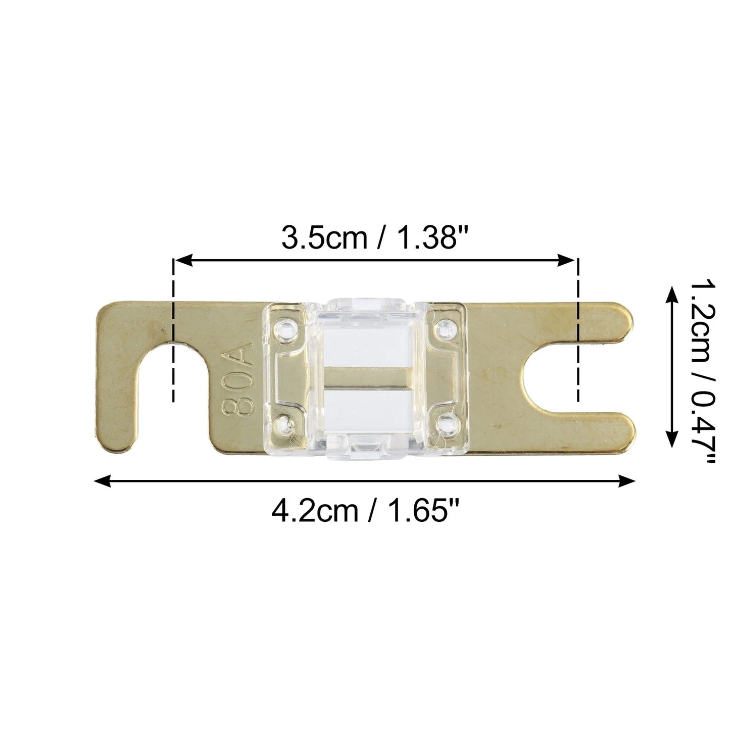 6 x 80A AFS Mini ANL Fuses for Car Truck Motorcycle Boat Audio
