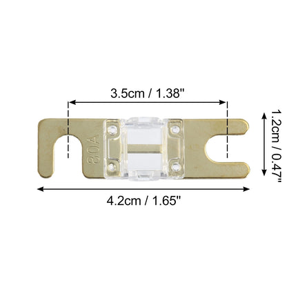 6 x 80A AFS Mini ANL Fuses for Car Truck Motorcycle Boat Audio