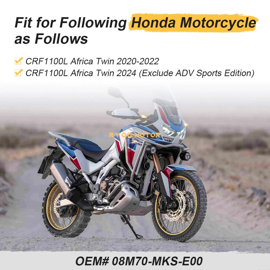 Center Stand Black for Honda CRF1100L Africa Twin (2020–2024)