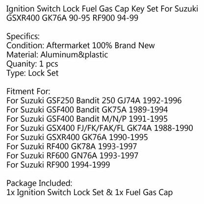 Ignition Lock Cylinder for Suzuki GSXR400 GK76A (1990-1995)