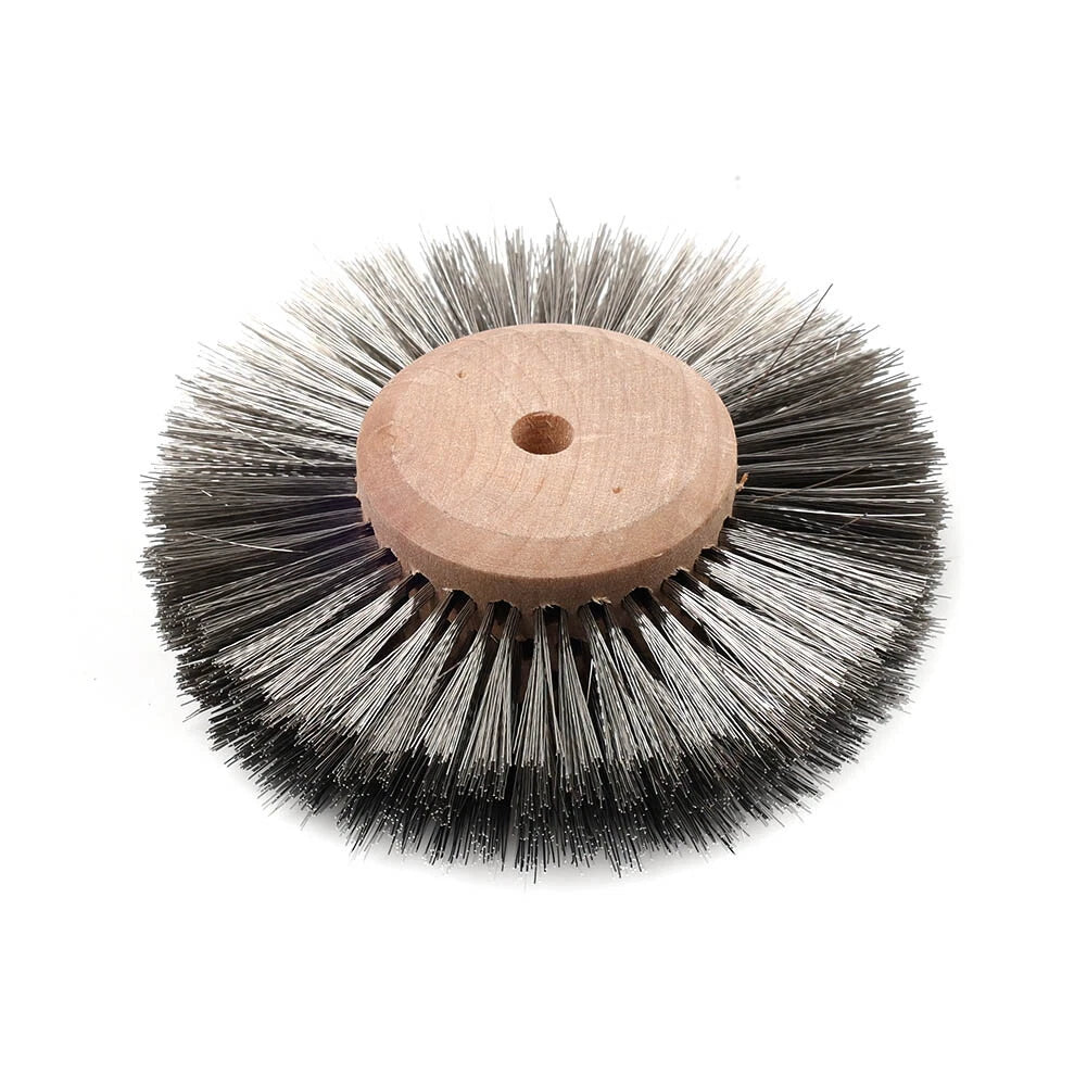 3" Stainless Steel Wire Grinding Wheel Polishing Brush for Wood Metal Jewelry
