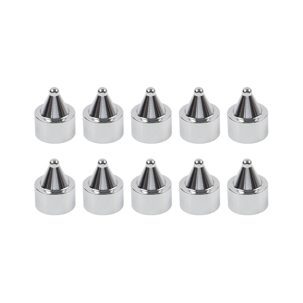 10 x Head Bolt Cover Spike Caps for Harley Road King, Dyna