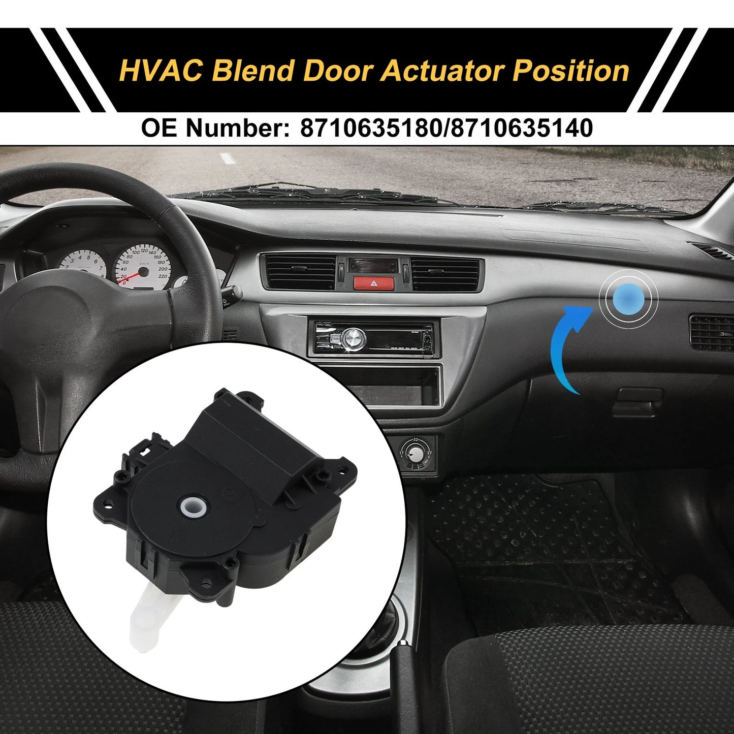 HVAC Heater Blend Door Actuator for Toyota 4Runner (2003–2009)
