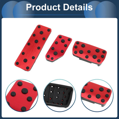 3 x Automatic Foot Accelerator Pedal Covers for Subaru Forester (2019-2021)