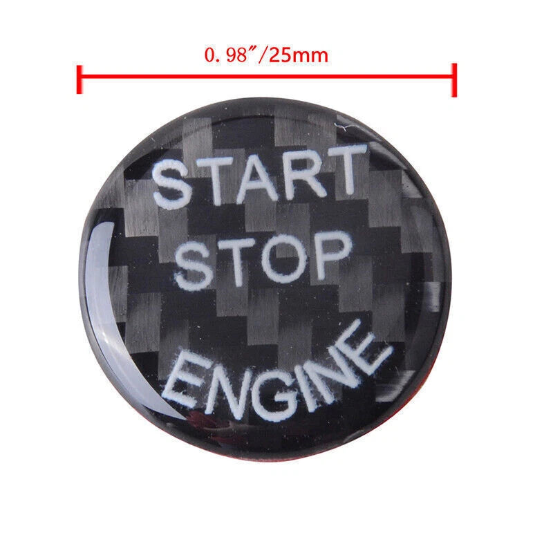 Black Engine Start Stop Push Button Cover for BMW 3 5 Series E90 E92 E60 X5