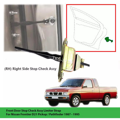 Right Front Door Stop Check Limiter Strap for Nissan D21 (1987-1995)