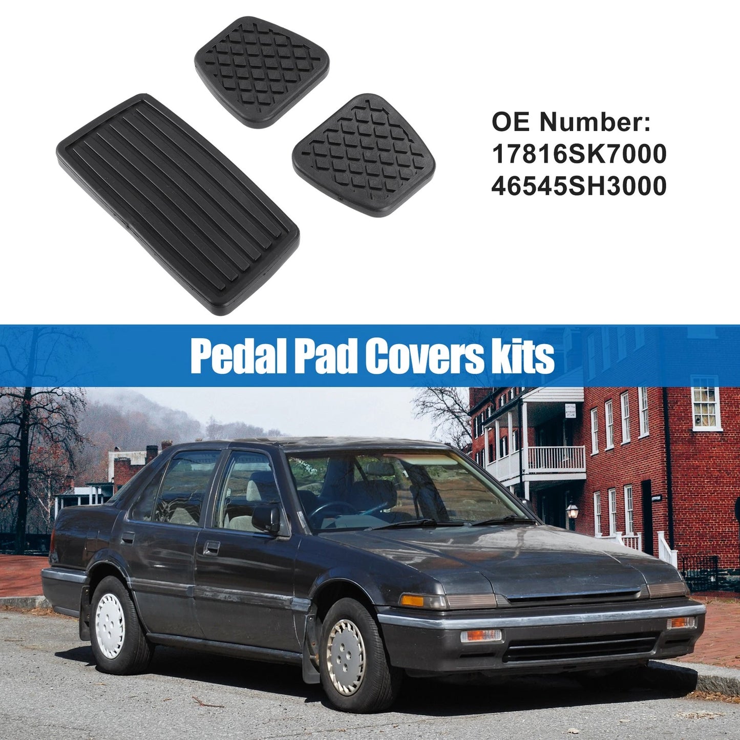 Car Pedal Pad Covers Set for Honda Civic (1990-2000)