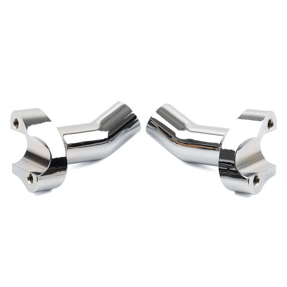 3.5" Chrome Pullback Handlebar Risers for Harley Dyna Softail Road King