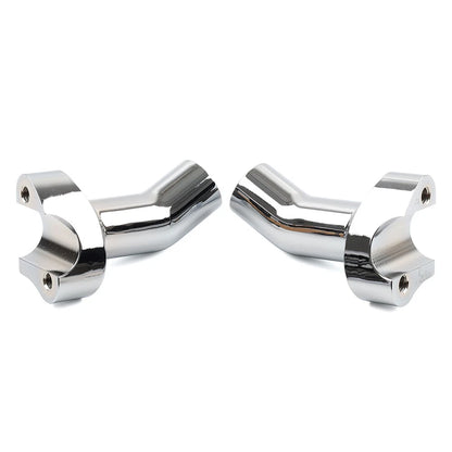 3.5" Chrome Pullback Handlebar Risers for Harley Dyna Softail Road King
