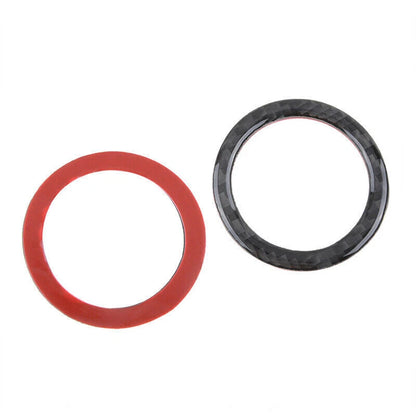 Real Carbon Fiber Front Door Speaker Trim Ring for Jeep Grand Cherokee (2011-2023)