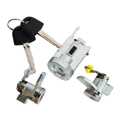 2 x Ignition Switch FL & FR Door Lock Cylinders for Chevy Colorado/Canyon (2004–2012)