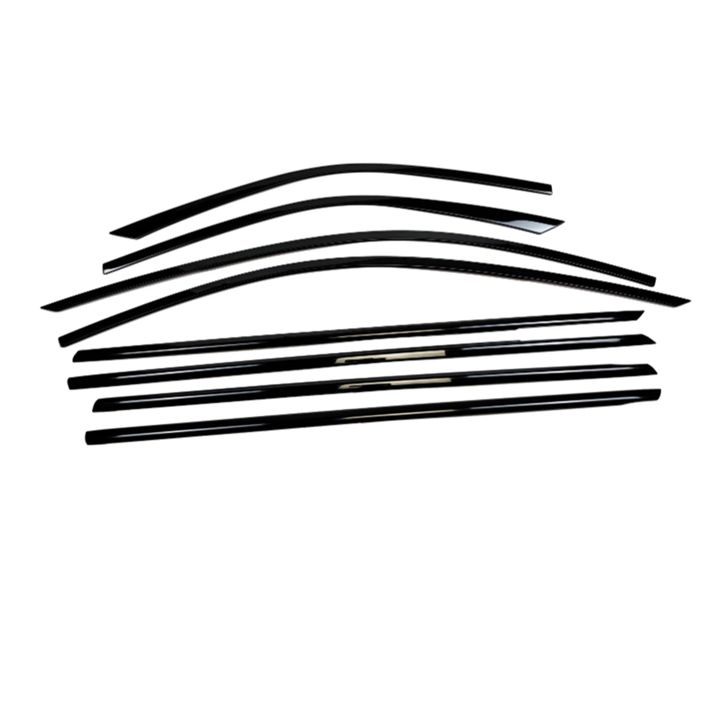 10 x Window Moulding Strips for Cadillac CT4 (2020-2023) Gloss Black