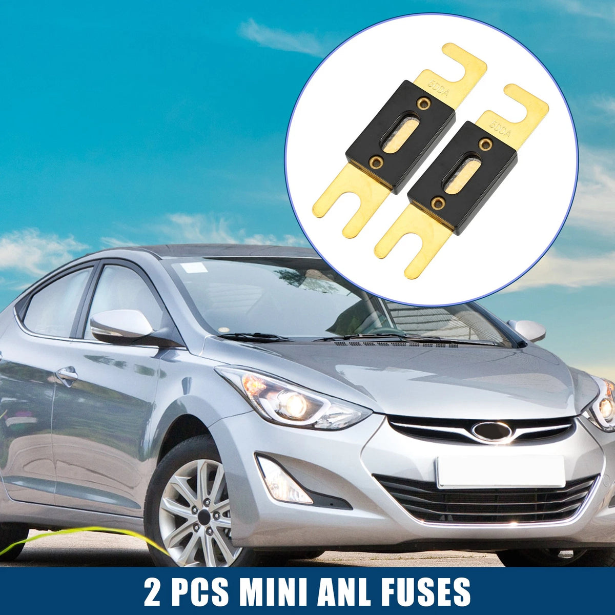 Mini ANL Fuse / 2 x 500A / Fuse for Car Motorcycle Boat