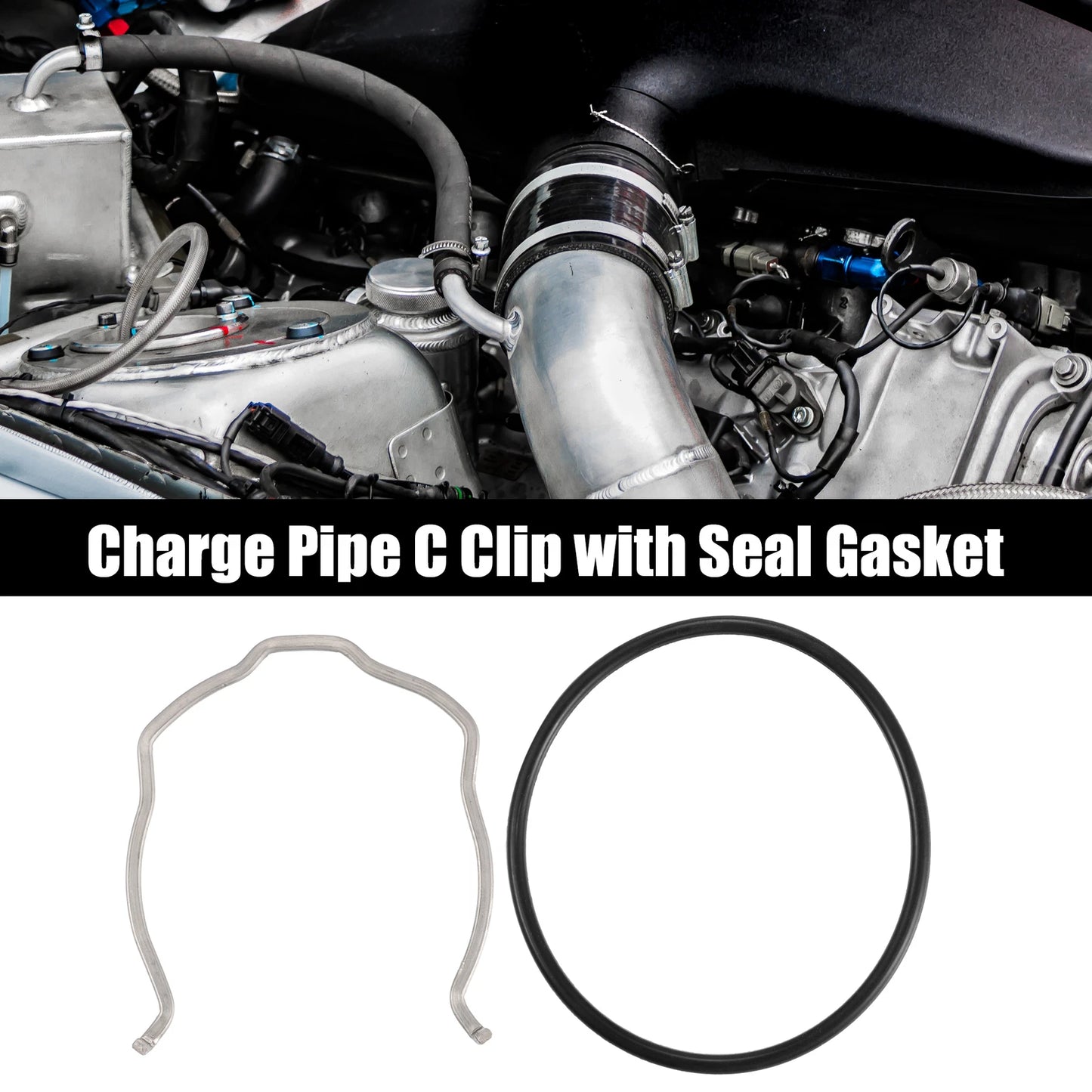 Car Charge Pipe C Clip Set with O Ring Seal for BMW N54 N55 335i (2007-2013)