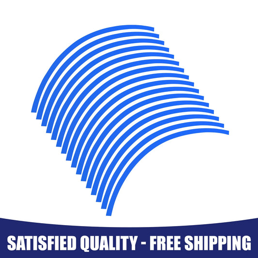16 x Wheel Rim Sticker Strips 17in for Universal