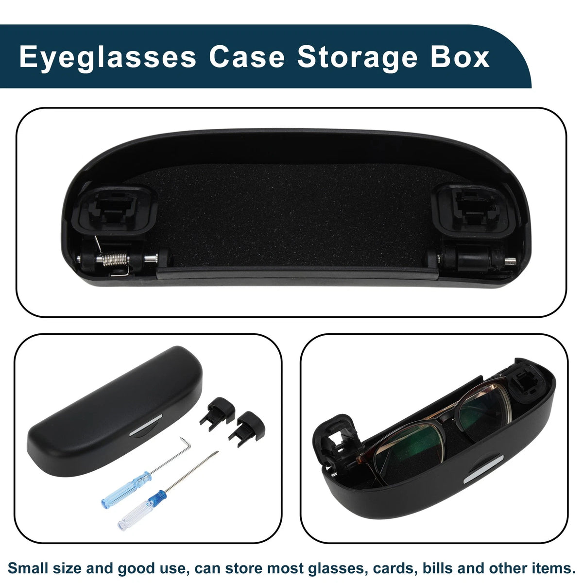 Sunglasses Case for Toyota C-HR Eyeglasses Holder Storage Box (2016-2023)