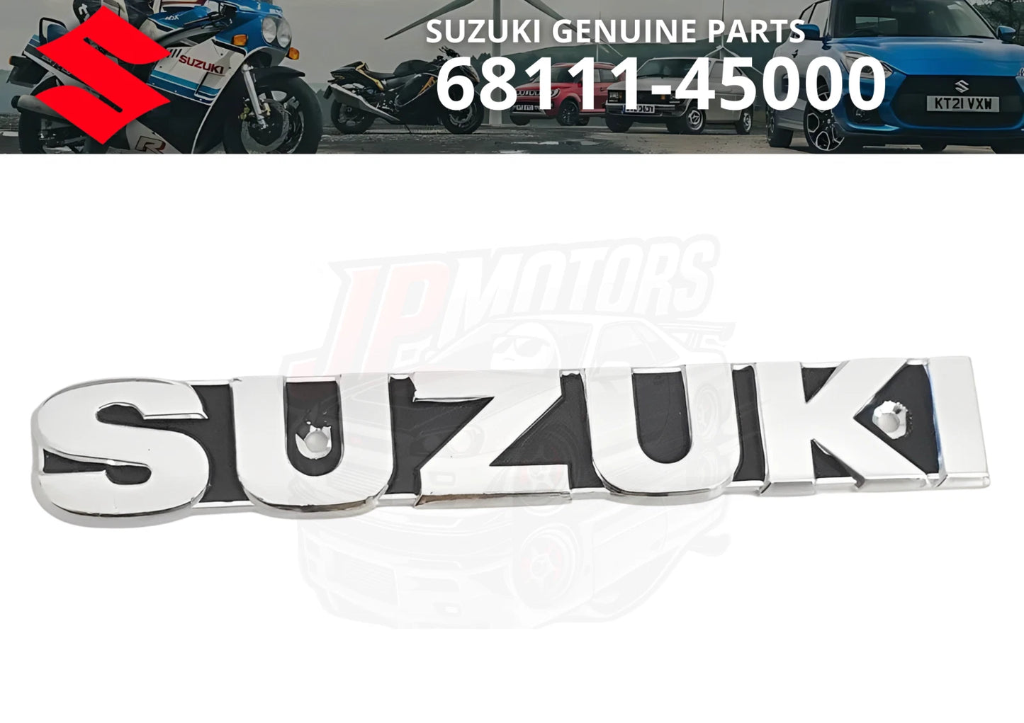SUZUKI Genuine Fuel Tank Emblem for Suzuki GS400X/GS550E/GS750 (1977–1979)