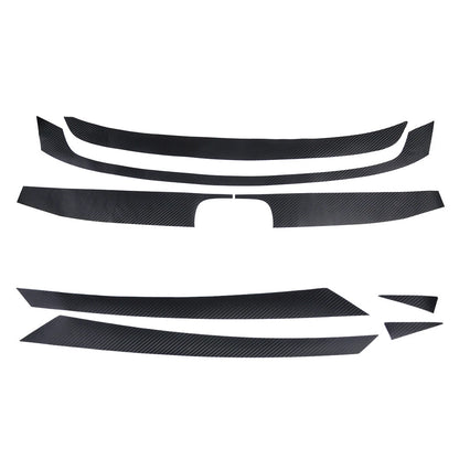 Carbon Fiber Bumper Sticker Grille Decal for Honda Civic (2016)