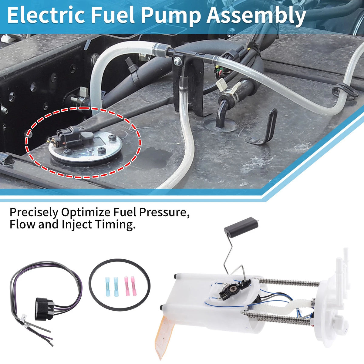 Electric Fuel Pump Assembly for Chevy Tahoe, GMC Yukon (1996-1997)
