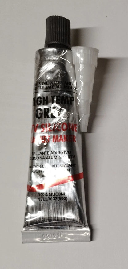 5 x 50G GREY SILICONE GASKET MAKER SEALANT RTV HIGH TEMP 343C Model